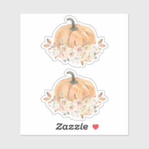 Sticker Citrouille Automne   Baby shower Citrouill