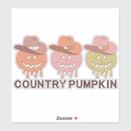 STICKER CITROUILLE DE PAYS MERCI