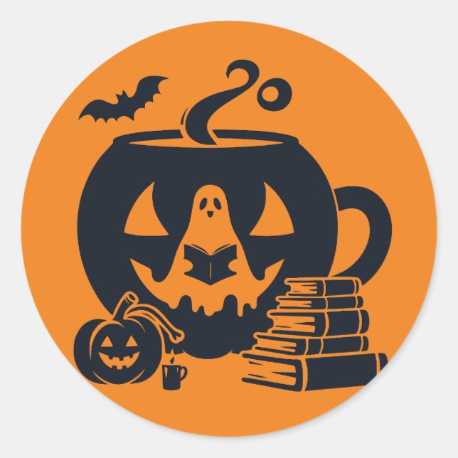 Sticker Citrouille d'Halloween Lover (Devant)