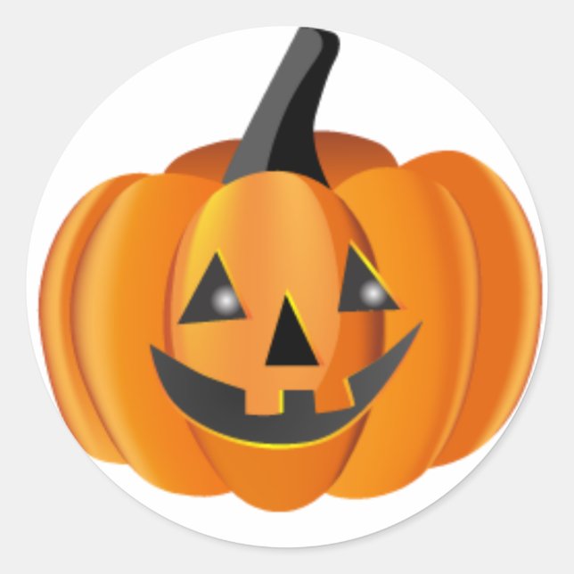Sticker citrouille Halloween (Devant)