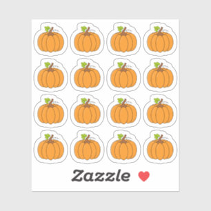 Sticker Citrouille Octobre Automne Halloween Décoratif