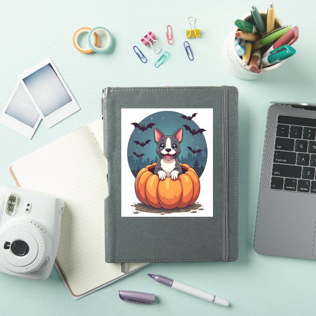 Sticker Citrouille Pitbull Smile (Couverture iPad)