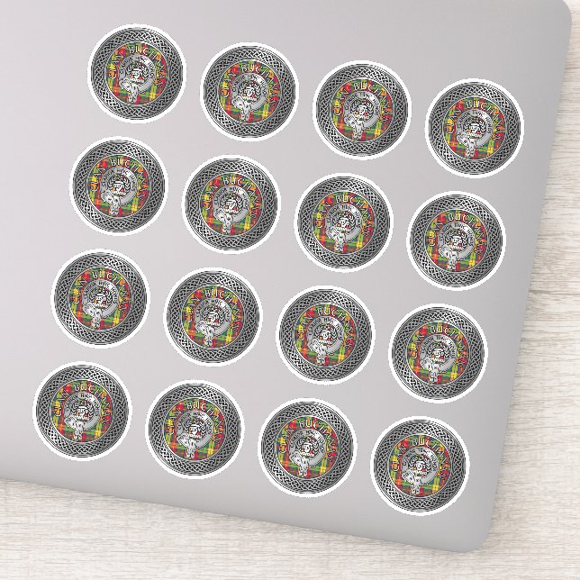 Sticker Clan Buchanan Crest & Tartan Knot (Détail)