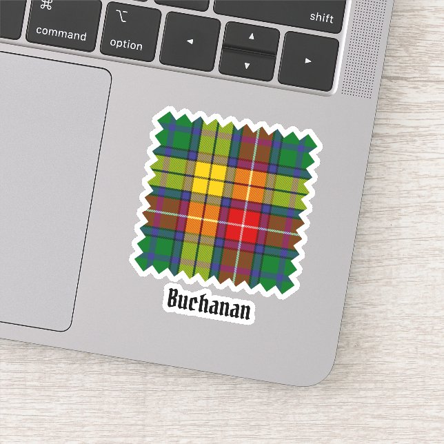 Sticker Clan Buchanan Tartan (Détail)