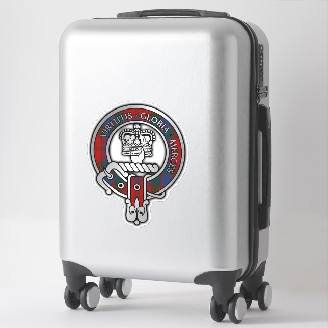 Sticker Clan Donnachaidh (Robertson) Tartan Crest (Sur valise)