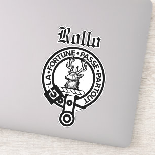 Sticker Clan écossais Rollo Crest Badge Grand