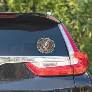 Sticker Clan Forrester   Foster Crest & Tartan Knot