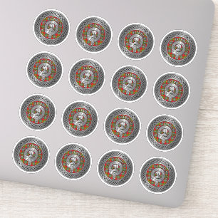 Sticker Clan Forrester   Foster Crest & Tartan Knot