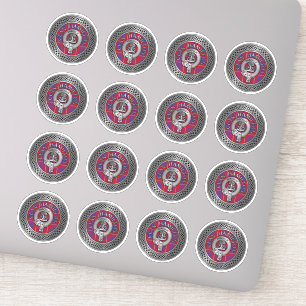 Sticker Clan Hamilton Crest & Tartan Knot