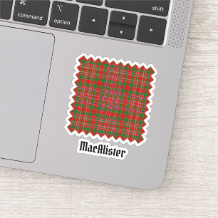 Sticker Clan MacAlister Tartan