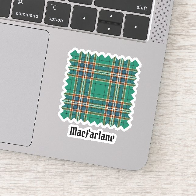 Sticker Clan MacFarlane Tartan de chasse antique (Détail)