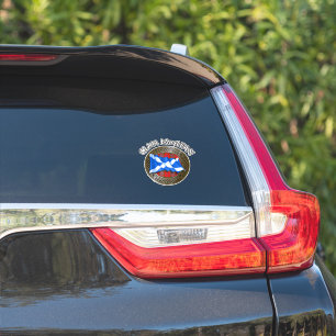 Sticker Clan MacLean Tartan Knot & Drapeau