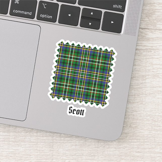 Sticker Clan Scott Green Tartan (Détail)