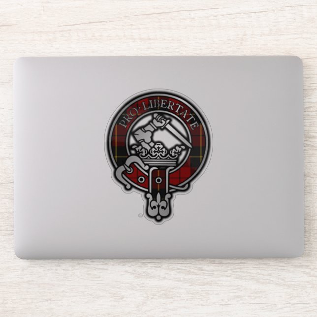 Sticker Clan Wallace Tartan Crest (Ordinateur)