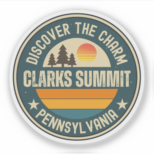 Sticker Clarks Summit, Pennsylvanie (Devant)
