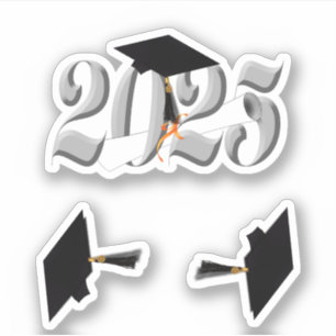 Sticker Classe d'argent classique de 2025