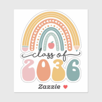 Sticker Classe De 2036 Augmenter Avec Moi Graduation Senio