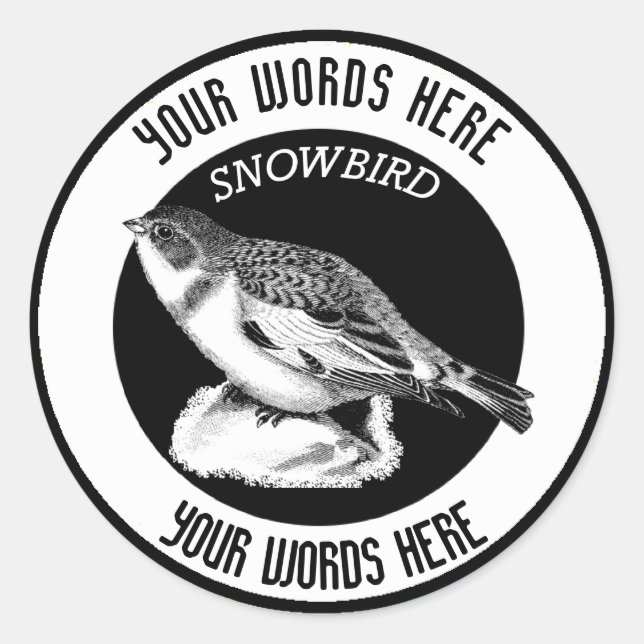 Sticker Classic Classic Custom Snowbird (Devant)