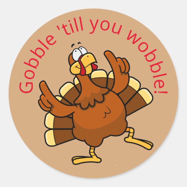 Sticker Classic Rond Jusqu'À Ce Que Vous Tournez (Devant)