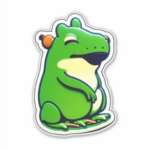 Sticker classique grenouille