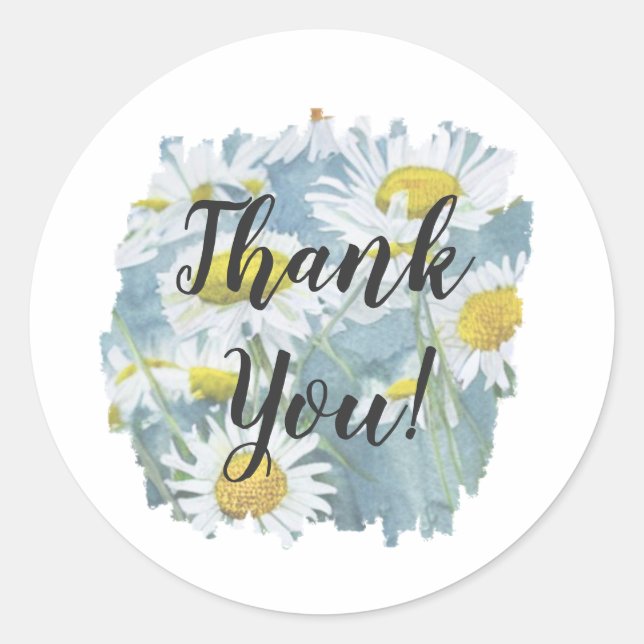 Sticker classique Merci Chamomile (Devant)