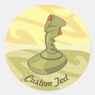 Sticker classique rond Joystick