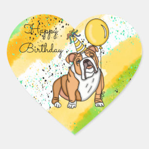 Sticker classique rond pour l'anniversaire de Bull