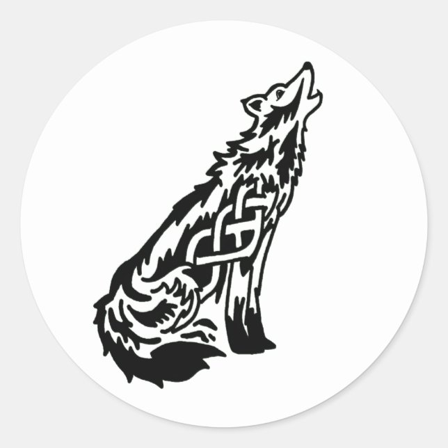Sticker classique Wolf (Devant)