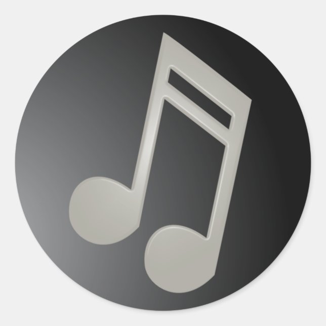 Sticker Classy Music Note (Devant)