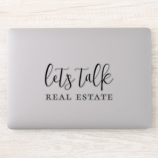 Sticker Classy Parlons immobilier Promotionnel (Ordinateur)