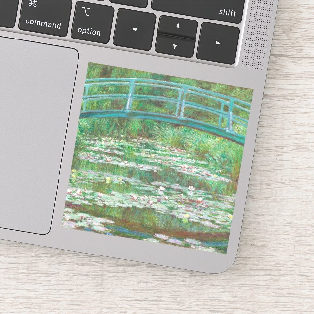 Sticker Claude Monet pont de football japonais. Impression (Détail)