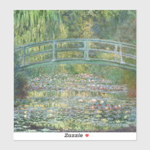 Sticker Claude Monet Pont Japonais Nymphéa Art