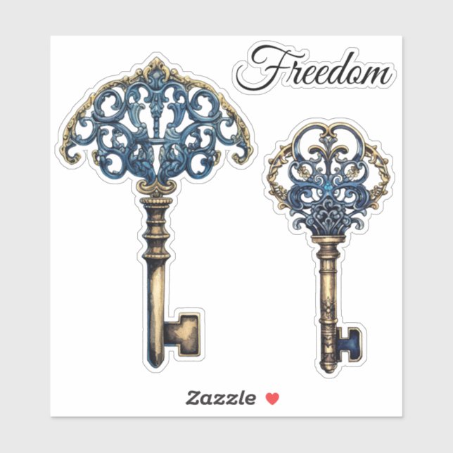 Sticker Clés de liberté (Feuille)