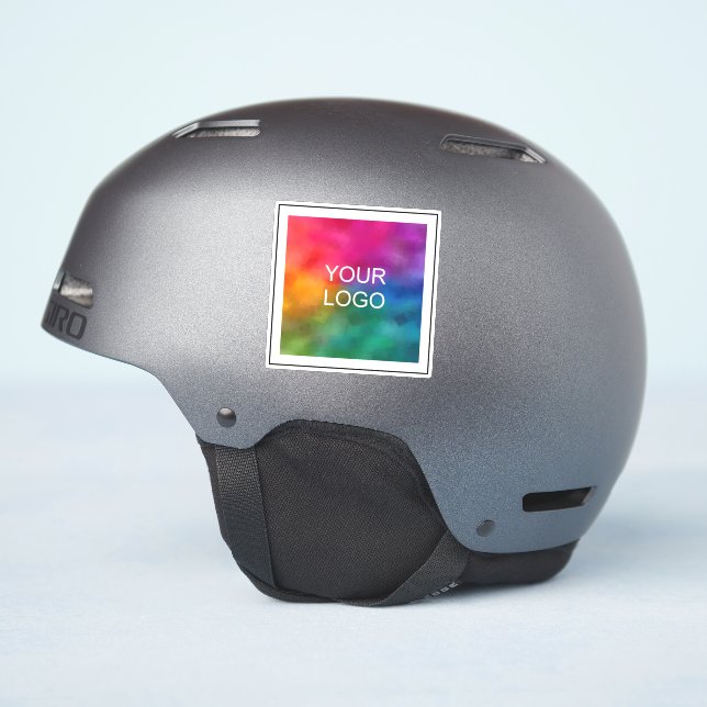 Sticker Client Nom commercial Logo ici simple (Côté casque)