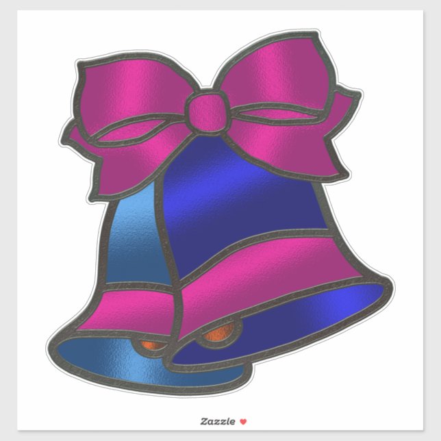 Sticker Cloches de look Verre Trait Vacances (Feuille)