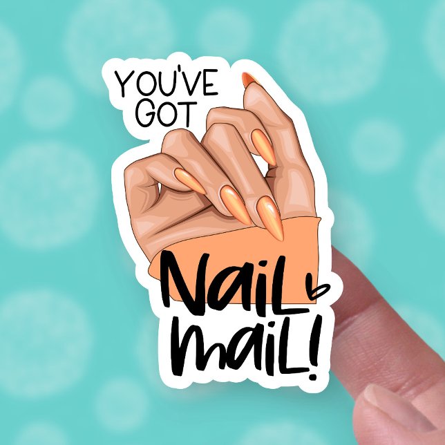 Sticker Clou Mail Cute Nailfie Poignée Poignée Petite entr (Créateur téléchargé)