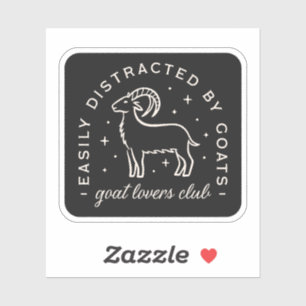Sticker Club amoureux de chèvre citations amusantes
