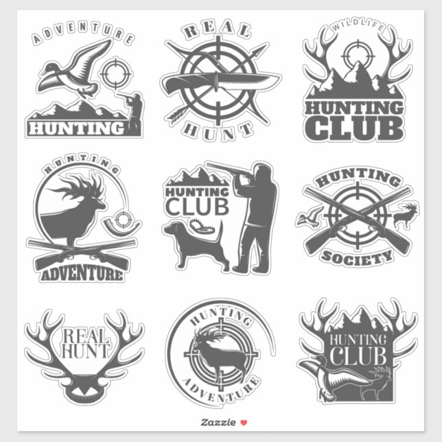 Sticker Club de chasse (Feuille)
