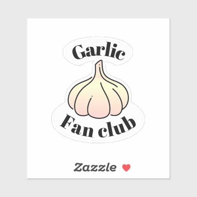 Sticker Club de fans d'ail (Feuille)
