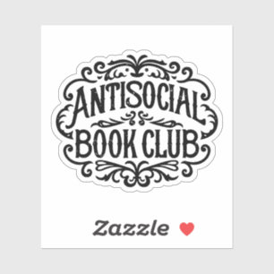 Sticker Club de livres antisociaux