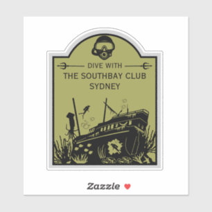 Sticker Club de plongée nautique