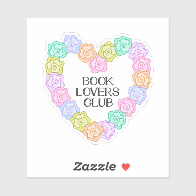 Sticker Club des amateurs de livres (Feuille)