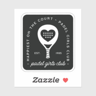 Sticker club des amoureux de padel groupe de femmes