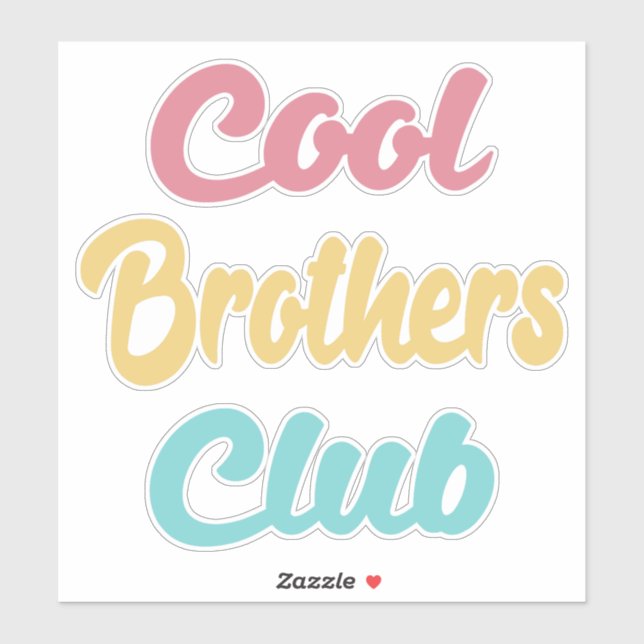 Sticker Club des Frères cool II (Feuille)