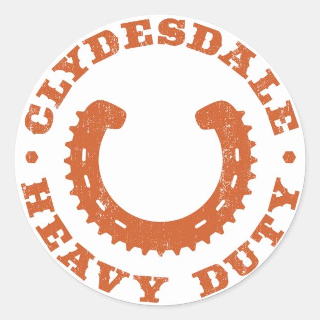 Sticker Clydesdale MTB "Heavy Duty" (Devant)