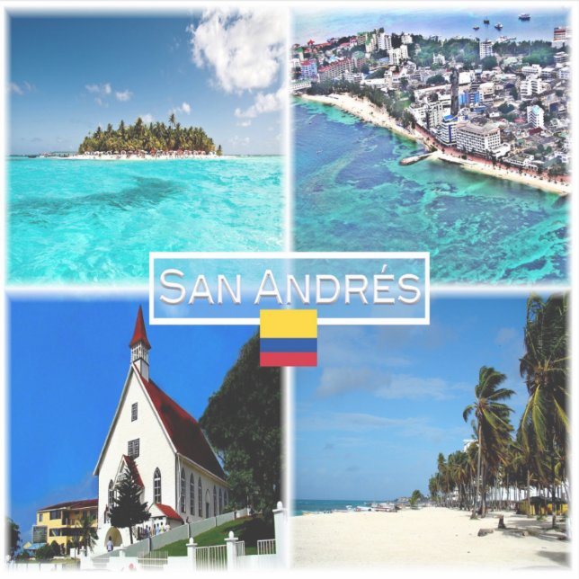 Sticker CO San Andres - Johnny Cay - San Louis - (Devant)