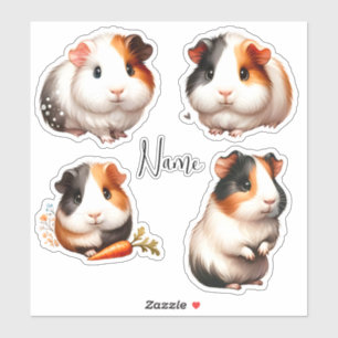 Sticker Cochon de Guinée personnalisé
