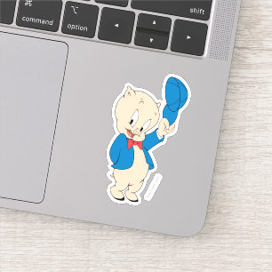 Sticker Cochon de porc  Casquette d'attente