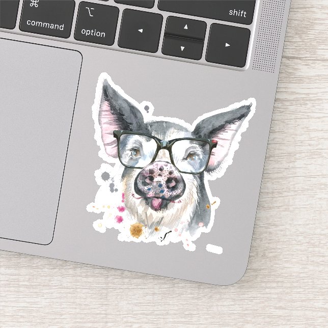 Sticker Cochon tendance (Détail)