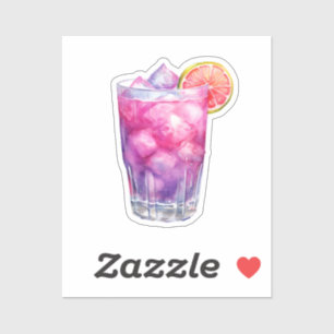 Sticker Cocktail Citronade Rose